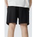 Mens Side Ethnic Ribbon Loose Drawstring Waist Shorts